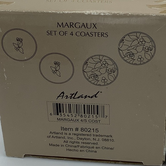 Eight Artland Margaux Ceramic Coasters - Picture 12 of 12